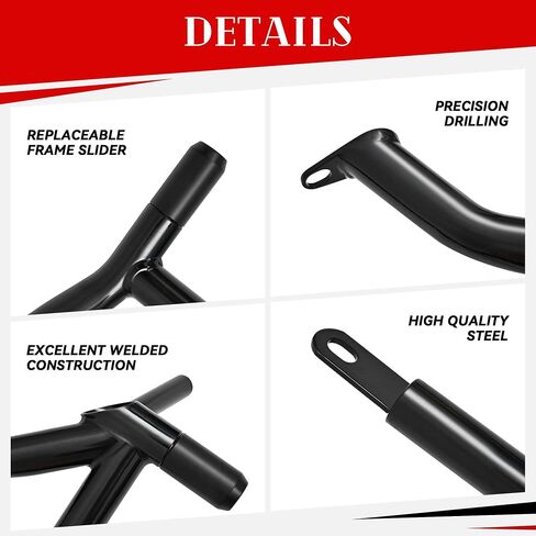 طقم دعم حانات Saddlebag Saddlebag لـ Harley Touring Street Glide Road Road King Electra/Ultra-Saddlebag Guards- دراجة نارية Saddlebag Cratch Bar 2009-2004 in Saudi Arabia