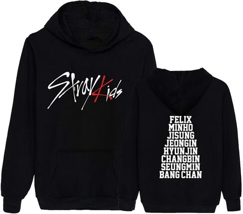 JUNG KOOK Womens Stray Kids Hoodie Skz Pullover Felix, Hyunjin, Leeknow, Bangchan Sweatershirt Sweater Tops in Saudi Arabia