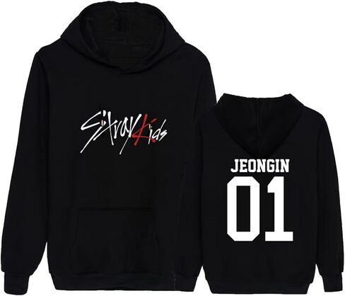 JUNG KOOK Womens Stray Kids Hoodie Skz Pullover Felix, Hyunjin, Leeknow, Bangchan Sweatershirt Sweater Tops in Saudi Arabia