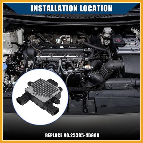 No.25385-4d900 وحدة التحكم في مروحة التبريد المبرد لـ Kia Sedona 2006-2014 / وحدة التحكم في مروحة تبريد المحرك / دائمة / 1 PCS استبدال نغمة الفضة in Saudi Arabia