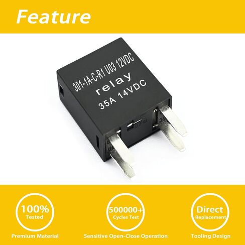 4 حزم 35A 12VDC 301-1A-C-R1U03 12VDC RELAY 301-1A-C-R1-U03 12VDC RELAY 301-1A-C-R1 U03 12VDC RELAY متوافق مع Song Chuan ، Automotive Relays in Saudi Arabia