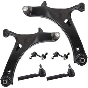 TRQ Front Steering & Suspension Kit Control Arm with Ball Joint Sway Bar Stabilizer Link Tie Rod Compatible with 2008-2016 Subaru Impreza in Saudi Arabia