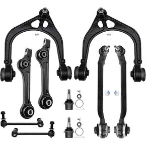 Detroit Axle - Front 10pc Suspension Kit for RWD 2011-2019 Chrysler 300 Dodge Charger Challenger, 6 Control Arms 2 Lower Ball Joints 2 Sway Bars 2012 2013 2014 2015 2016 2017 2018 Replacement in Saudi Arabia