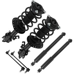 Suspension Kit, Replacement For Control Arms with Ball Joint Sway Bar Link Tie Rods Boots Compatible With 2014-2019 for Nissan Sentra S Sedan 4-Door/2014-2019 for Nissan Sentra SL Sedan 4-Door in Saudi Arabia