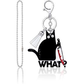 Funny Cat Keychains - Cute Bag for Women Backpack Keychain Party Favors, Gift for Cat Lovers in Saudi Arabia