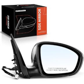 A -Premium Side Side Side Manual Mirror - متوافقة مع شيفروليه أفيو 2004 2005 2006 2007 2008 - اليدوي غير المذرع قابلة للطي أسود خارج المرآة الخلفية - استبدل# 96406189 in Saudi Arabia