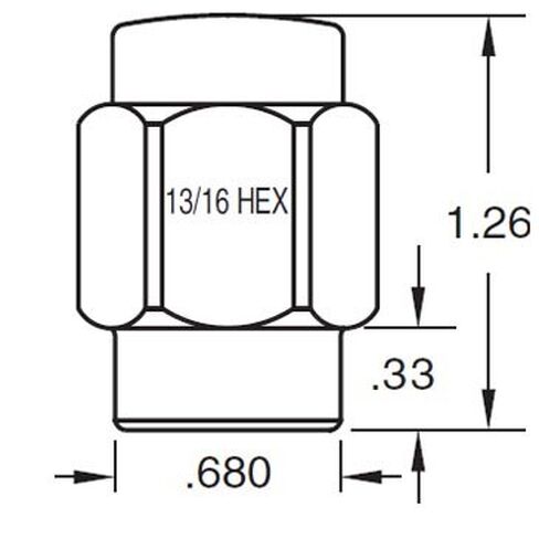 Short Mag Style Lug Nut 7/16" with Standard Washer Set of 24 Pieces in Kuwait