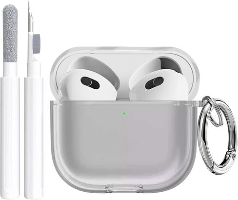 Maxjoy for Apple Airpods 4th Generation Case Cover(2024), Silicone Case with Cleaner Kit & Keychain Compatible with Airpods 4 case for Women,Men-Morning Flower in Saudi Arabia