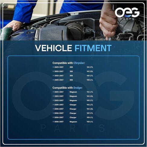 OEG Parts New Alternator Compatible With CHLER 300 Dodge Magnum Charger 2.7L 3.5L 5.7L 6.1L 2005-2007 04896805, 04896805AC,4896805AA, 4896805AB, 4210000260, 4210000261, 4210000262 4210000264, AND0342 in Saudi Arabia