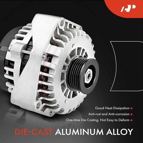 A-premium convalium متوافق مع Volvo S40 2004 ، L5 2.4L 2.5L ، 12V 150AMP PROCTHORE 5-GROOVE CLUCT PUNLEY ، استبدل# 104210-4050 ، 3M5T-10300-UA ، 30667051 in Saudi Arabia