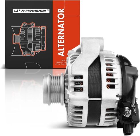 A-premium convalium متوافق مع Volvo S40 2004 ، L5 2.4L 2.5L ، 12V 150AMP PROCTHORE 5-GROOVE CLUCT PUNLEY ، استبدل# 104210-4050 ، 3M5T-10300-UA ، 30667051 in Saudi Arabia