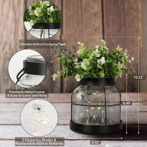 Vintage Glass Farmhouse Vase Rustic Lantern Decor with Plants Flowers Lights Retro Style Vases for Home Decor Floral Arrangement Hostess Gift in Saudi Arabia