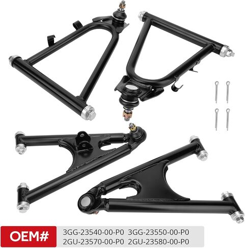 Javik الجبهة الجبهة السفلى أعلى ذراع التحكم الثقيلة في الخدمة المتوافقة مع Yamaha Banshee 350 YFZ350 1987-1995 1996-2006 ، OEM# 2GU-23570-00-P0 2GU-23580-00-P0 3GG-23540-00-P0 3GG-23550-00-P0 in Saudi Arabia
