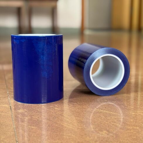 2 Rolls Surface Protective Removable Scratch Film Tape Roll Yards Clear Craft Adhesive Removable Window Film Blue 2.36 inch x 328 ft in Kuwait