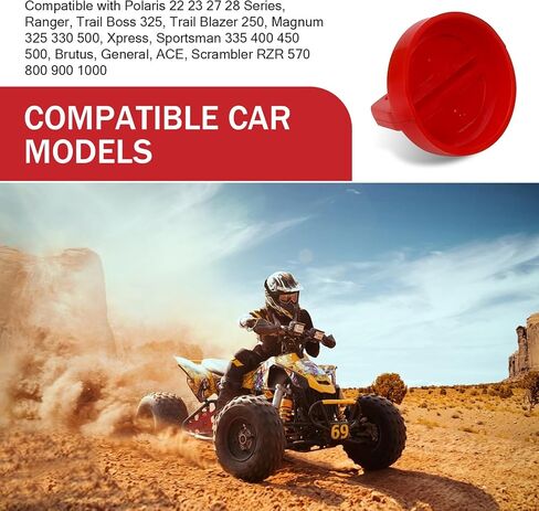 2 PCS Key Ignition Covers Caps, 5433534 5431964 Ignition Key Cover, Polaris Ignition Key Switch Cover, Compatible with Polaris Ranger, Sportsman Scrambler Xpress Trail Boss Magnum (Red) in Saudi Arabia