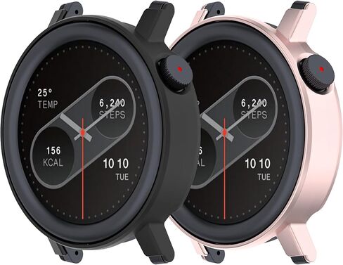 2Pack Compatible for CMF Watch Pro 2 Case, Hard PC Bumper Case Protective Cover Frame [NO Screen Film] for CMF Watch Pro 2 Smartwatch Accessories (Black&Black) in Saudi Arabia