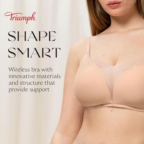 Triumph Shape Smart P Women’s Bra - Smoothing Shapewear - Full Coverage Bra for Women- Smart Sizing - Sizes 2-5 in Kuwait