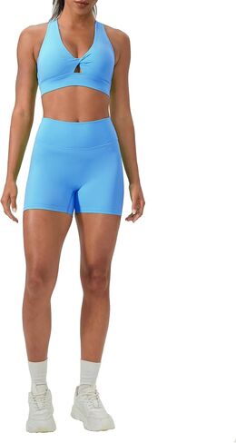 الصيبة النسائية التأثير الرياضي حمالات الصدر تنفس الرطوبة الفتل المبطنة أكواب مبطنة Cross Back Sports Bra - V Deck Bra for Women in Saudi Arabia