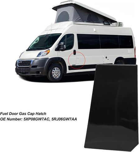 فتحة غاز باب الوقود 5xp08gw7ac الاستبدال بباب الوقود الغاز غاز الغاز غاز غاز Promaster 1500 2500 3500 2014 إلى 2021 (أسود) in Saudi Arabia