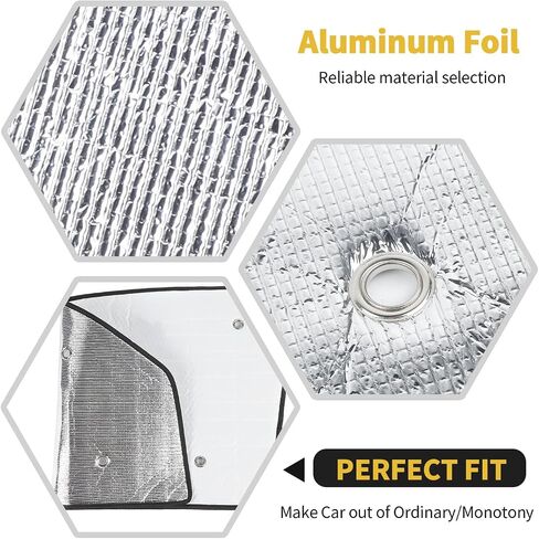 Windshield Sunshade Sun Shade Heat Shield Window Sun Visor Mat for Dodge RAM 2018 2019 2020 2021 2022 2023,6PCS in Saudi Arabia