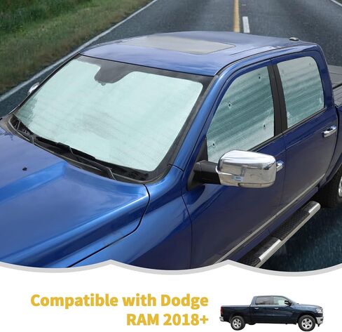 Windshield Sunshade Sun Shade Heat Shield Window Sun Visor Mat for Dodge RAM 2018 2019 2020 2021 2022 2023,6PCS in Saudi Arabia