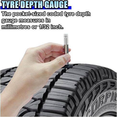 4pcs 12.5 "Long Tyre Tyre Appricant Brush Applicator Set - Extra Hong Handle Handle Tyre Lube Brush مع مقياس عمق المداس - مسحات Universal Tyre Shocricant لأكثر دلاء اللوب الشائعة (لونين) in Saudi Arabia