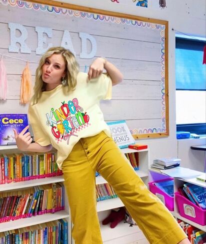 Teacher Shirts for Women: Kindergarten Preschool Teacher Pencil T-Shirt Funny Teacher Graphic Tees Back to School Tshirt in Saudi Arabia