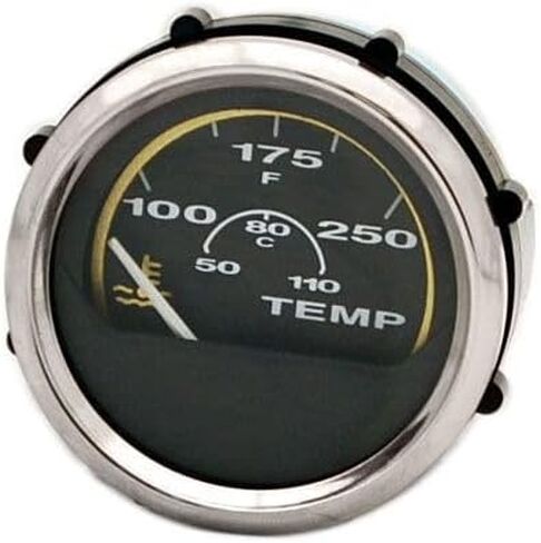 Varia Boat Water Terge Gauge GP9177A | 2 بوصة الفضة الأسود in Saudi Arabia
