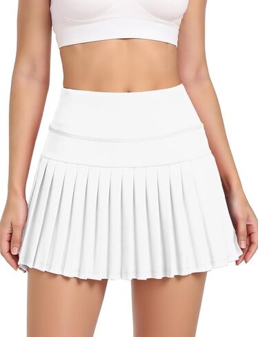 Buauty Pleated Tennis Skirts with Pocket Women's High Waisted Athletic Golf Skorts for Pickleball Workout Outfits in Saudi Arabia