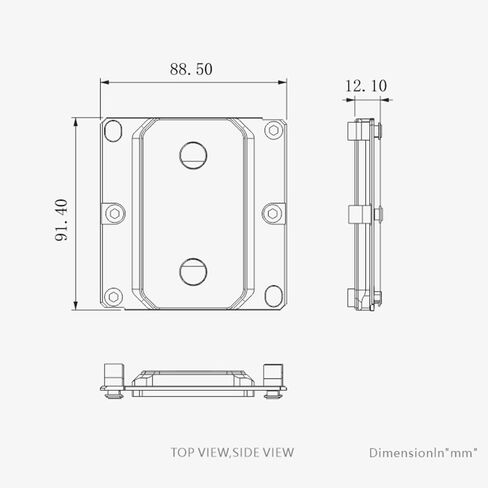 Copper CPU Water Block,CPU Processor Server Water Cooling Block,AI Cloud Computing Liquid Water Cooling Block (CPU Srsp5-x Block for AMD SP5) in Saudi Arabia