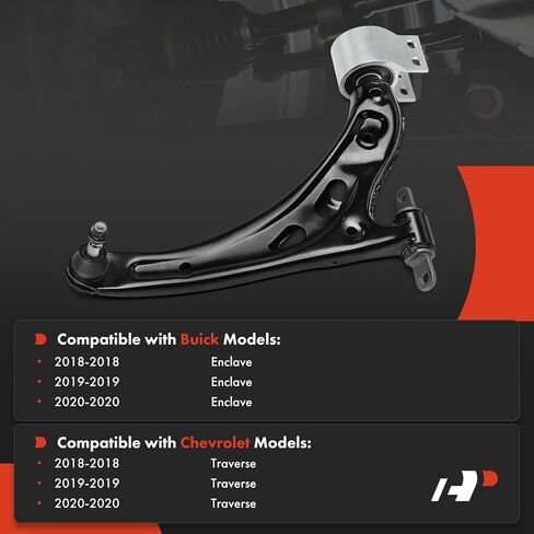 A-Premium Front Lower Control Arm ، مع مفصل الكرة ، متوافق مع شيفروليه ترافيرس وبيك جيب ، 2018 2019 2020 in Saudi Arabia