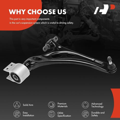 A-Premium Front Lower Control Arm ، مع مفصل الكرة ، متوافق مع شيفروليه ترافيرس وبيك جيب ، 2018 2019 2020 in Saudi Arabia