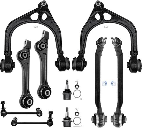 Detroit Axle - Front 10pc Stemention Kit for RWD 2011-2019 Chrysler 300 Dodge Charger Challenger ، 6 Control Arms 2 Lower Ball Comborts 2 Sway Bars 2012 2013 2015 2015 2017 2017 Replace in Saudi Arabia