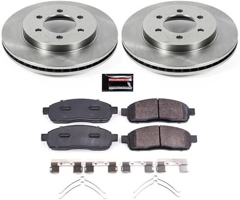 POWERSTOP KOE1943 Autospecialty Front Replacement Brake Kit-OE Brake Rotors & Ceramic Brake Pads For Ford F-150 2004-2008, Lincoln Mark LT 2006-2008 [Model Specific] in Saudi Arabia