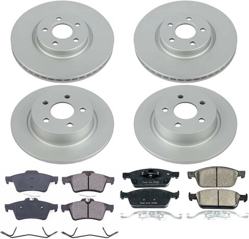 Power Stop KOE8174 Autospecialty Front and Rear Replacement Brake Kit-OE Brake Rotors & Ceramic Brake Pads For Ford Transit Connect 2018-2023 [Model Specific] in Saudi Arabia