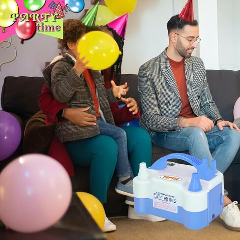 مضخة البالون الكهربائية ، آلة منفاخ بالون محمولة 2 أوضاع مع 14 مجموعة قوس بالون ، مضخة هواء للبالون ، نفخ بالون لزينة الحفلات in Kuwait