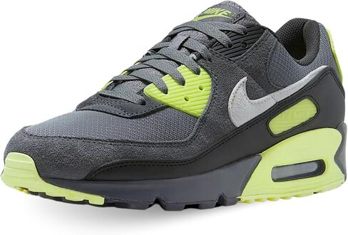 Nike Air Max 90 Men's Shoes (DM0029-012, Smoke Grey/Light Lemon Twist/Black/Photon Dust) Size 13 in Saudi Arabia
