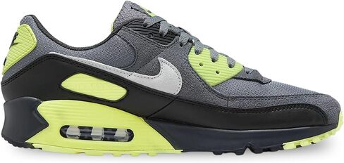 Nike Air Max 90 Men's Shoes (DM0029-012, Smoke Grey/Light Lemon Twist/Black/Photon Dust) Size 13 in Saudi Arabia