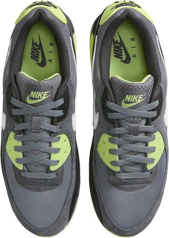 Nike Air Max 90 Men's Shoes (DM0029-012, Smoke Grey/Light Lemon Twist/Black/Photon Dust) Size 13 in Saudi Arabia