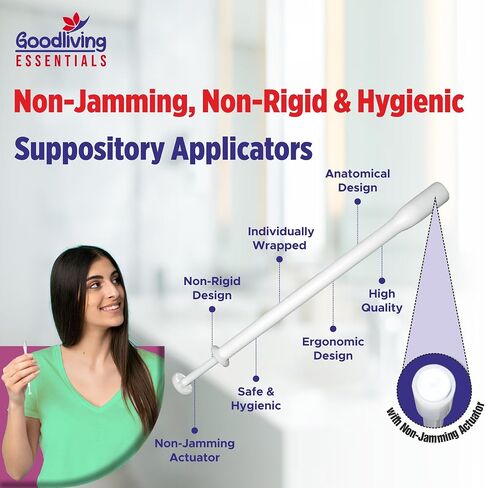 Safe Use Suppository Applicators-Mega Pack 30 Count Engineered Small Soft Tip, Pain-Free & Non-Jamming Plunger| Fits All Suppositories Without It Getting Jammed Due to Faulty Plunger in Saudi Arabia
