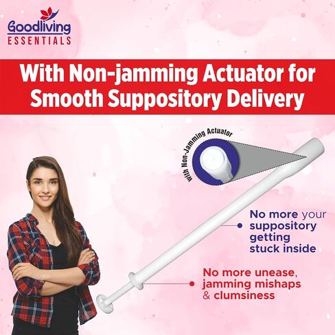 Safe Use Suppository Applicators-Mega Pack 30 Count Engineered Small Soft Tip, Pain-Free & Non-Jamming Plunger| Fits All Suppositories Without It Getting Jammed Due to Faulty Plunger in Saudi Arabia