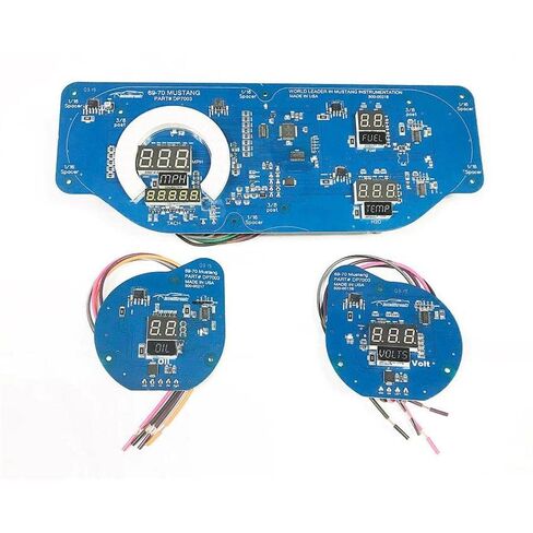 LED رقمي متوافق مع موستانج (69-70 | مجموعة مقياس الاستبدال المباشر (أحمر) in Kuwait