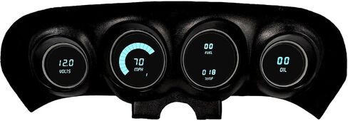 LED Digital Compatible for Mustang (69-70 | Direct Replacement Gauge Cluster (Red) in Saudi Arabia