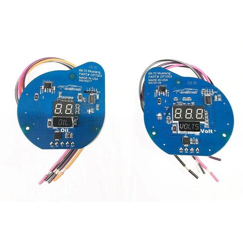 LED رقمي متوافق مع موستانج (69-70 | مجموعة مقياس الاستبدال المباشر (أحمر) in Kuwait