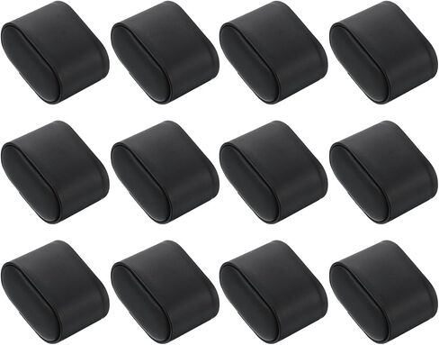 وسادة عرض UXCELL 8PCS ، 2.95 "× 2.09" × 1.77 "سوار وسادة ساعة بودي جلود الساق لمشاهدة وسائد مشاركة وسائد عرض العرض ، الأسود in Kuwait