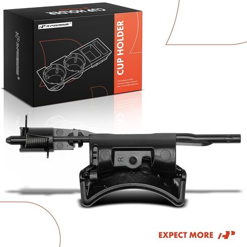 A-Premium Cup Holder Compatible with Mercedes-Benz GLE300d, GLE350, GLE350d, GLE400, GLE43 GLE450 GL63 AMG, GLE500, GLE500e, GLE550, GLE550e, GLE63 AMG S, GL350, GL450, GL500, GL550, Right Side, Black in Saudi Arabia