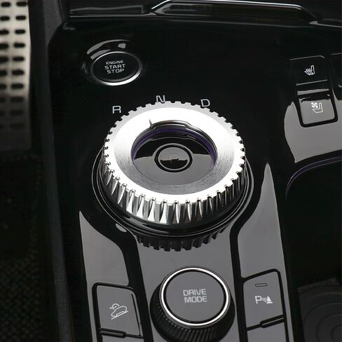 Compatible with Kia Sportage 2023-2025 Accessories Aluminium Alloy Gear Control Knob Cover (Red) in Saudi Arabia