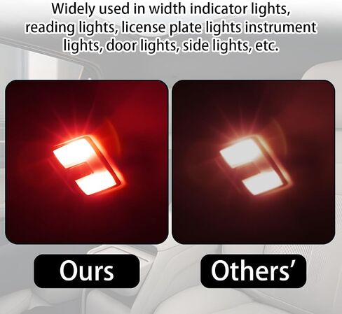 Mandark 10PCS 31mm Car Roof LED Reading Light Bulb, 12V 3SMD 5050 Chips Super Bright Automobile Sun Visor Makeup Lights, Waterproof Vehicle Interior Lighting Accessories, Universal Fit (White) in Saudi Arabia