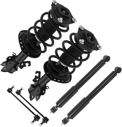 Suspension Kit, Replacement For Control Arms with Ball Joint Sway Bar Link Tie Rods Boots Compatible With 2014-2019 for Nissan Sentra S Sedan 4-Door/2014-2019 for Nissan Sentra SL Sedan 4-Door in Saudi Arabia