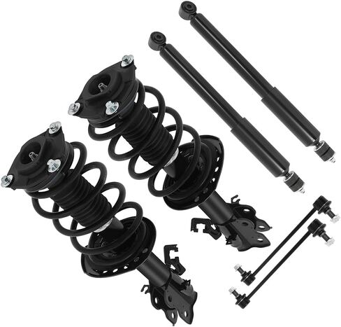 Suspension Kit, Replacement For Control Arms with Ball Joint Sway Bar Link Tie Rods Boots Compatible With 2014-2019 for Nissan Sentra S Sedan 4-Door/2014-2019 for Nissan Sentra SL Sedan 4-Door in Saudi Arabia